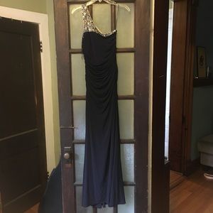 Formal, one shoulder dress with sequin detail